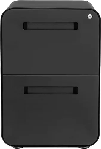 Miniatura 4 de Laura Davidson Furniture Stockpile - Archivador móvil de 2 cajones con cerradura, archivador de metal para debajo del escritorio, carpetas