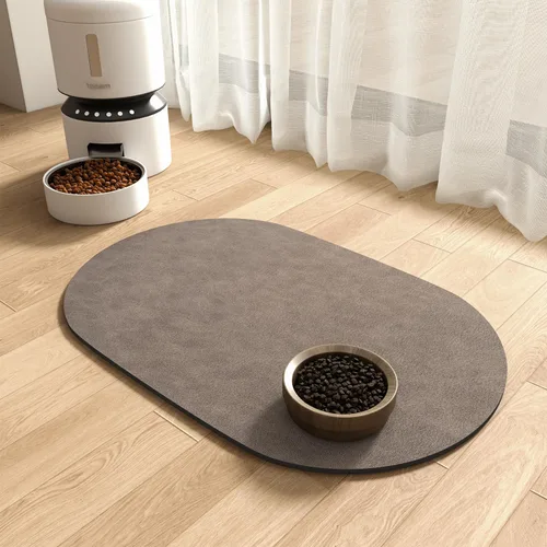 Miniatura 14 de Alfombrilla absorbente para comida de perros - Alfombrilla para cuenco de comida y agua, alfombrilla para comida de mascotas de secado rápido