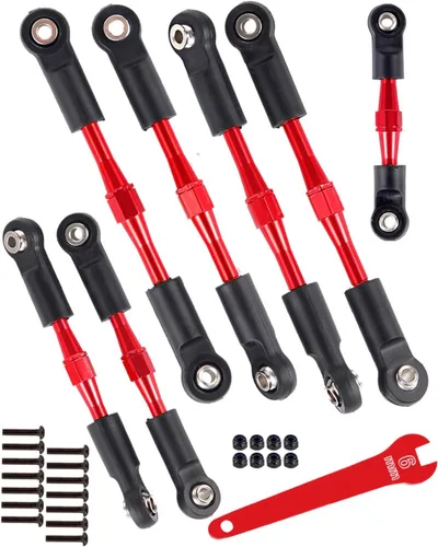 Miniatura 10 de Tensores de aluminio Camber Links Upgrades Part para 1/10 Slash 2WD/Stampede 2WD/Rustler 2WD/Bandit 2WD, tensores de aleación Camber Links Hops Up