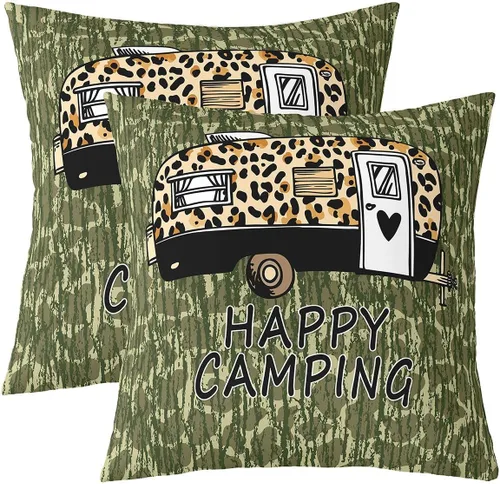 Miniatura 38 de Erosebridal American Flag Cushion Cases 16x16 Inch Set of 2 Army Green Camo Throw Pillow Covers Bear Claw Hunting Theme Pillow Covers Camoflage