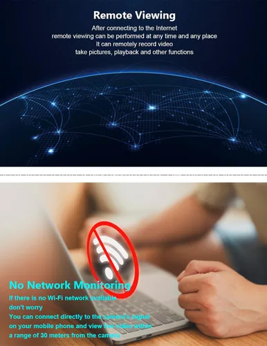 Miniatura 5 de TOQI 4K Cámaras inalámbricas Mini pequeña toma de pared de seguridad WiFi cámara interior para seguridad del hogar 【Actualizado】 (CAM) no soporta 5G
