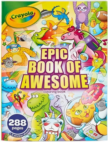 Miniatura 7 de Crayola Libro para colorear, libro grande de amigos de animales, 288 páginas para colorear, regalo para niños, edad 3, 4, 5, 6