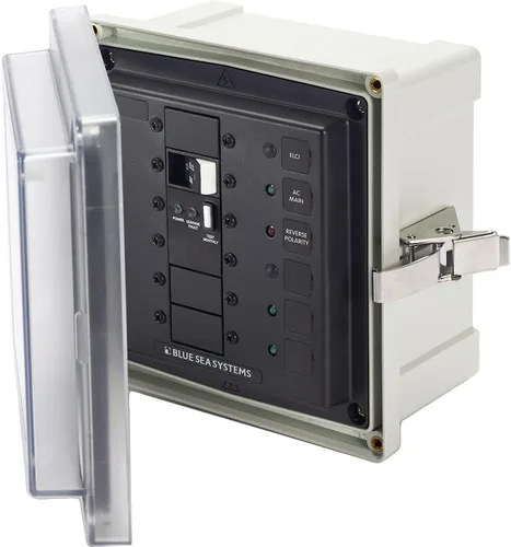 Miniatura 2 de Blue Sea Systems 3118 120VAC ELCI 50A Caja de sistema de montaje en superficie