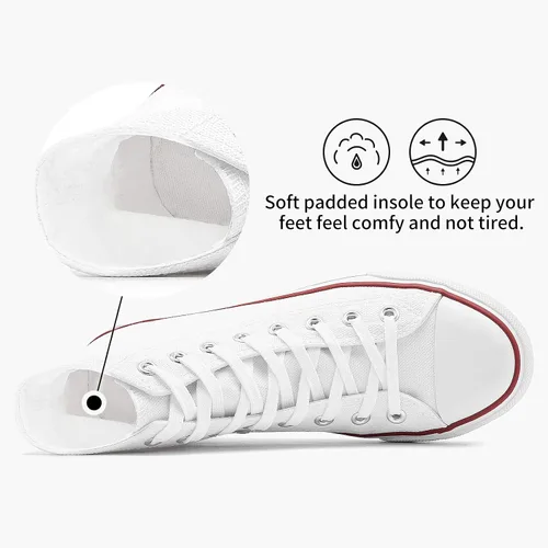 Miniatura 3 de Zapatos deportivos de lona para mujer clásicos modernos con cordones