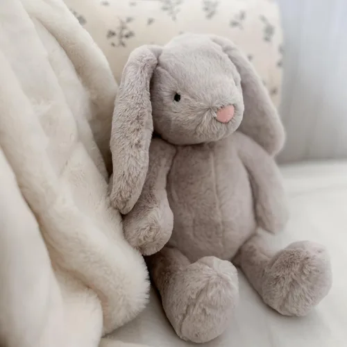 Miniatura 7 de MON AMI Sterling Bunny - Conejo de peluche de 13 pulgadas para niños y niñas, juguete de peluche suave, compañero para acurrucarse, decoración