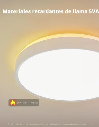 Miniatura 9 de Govee RGBIC - Lámpara de techo inteligente de 4300 lm de 15 pulgadas, funciona con materia, lámpara de montaje empotrado, colores de bricolaje