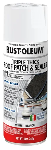 Miniatura 9 de Rust-Oleum Parche de techo triple grueso y espray sellador, 13 onzas, negro
