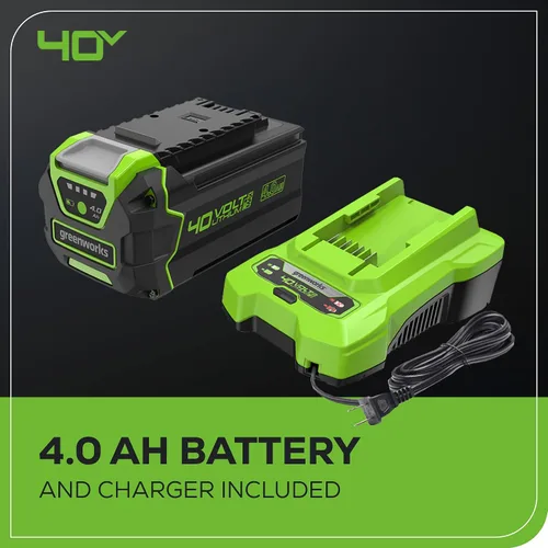 Miniatura 10 de Greenworks Soplador axial de hojas sin escobillas de 40 V (130 MPH / 550 CFM), ultra potente para hojas húmedas, residuos pesados, grava y nieve