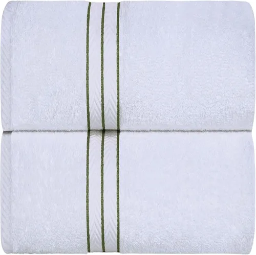 Miniatura 9 de Juego de toallas de baño de algodón turco ultra suave de Superior, juego de 2 piezas, toallas para la ducha, baño, artículos esenciales para el Latte
