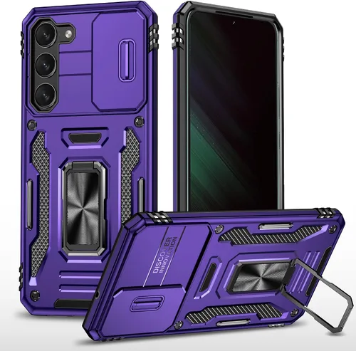 Miniatura 11 de ANGELAS - Funda a prueba de golpes para Samsung Galaxy S23 Plus, parachoques de silicona TPU con protección anticaídas, cubierta deslizante