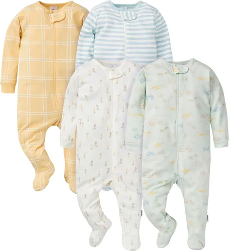 Miniatura 58 de Gerber Sleep 'n Play - Mamelucos para niños, paquete de 4