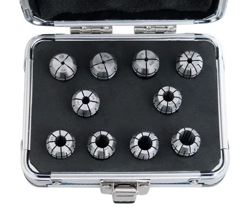 Miniatura 2 de Accusize Industrial Tools Metric Er Collet 1 mm to 10 mm by 1 mm Er-16 Collet 10 Pc, 3350-0582