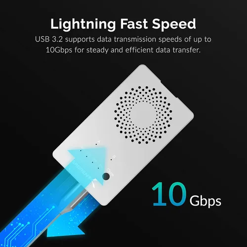 Miniatura 3 de SABRENT Estación de acoplamiento dual USB tipo C sin herramientas para SSD PCIe NVMe M.2 con función de clonación sin conexión (EC-SSD2)