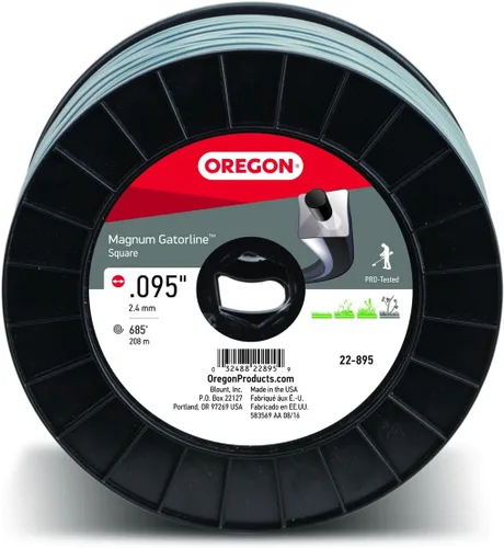 Miniatura 11 de Oregon Magnum Gatorline 095 - Línea de recortadora resistente, cuerda cuadrada profesional para desbrozadora de malezas a gas y eléctrica