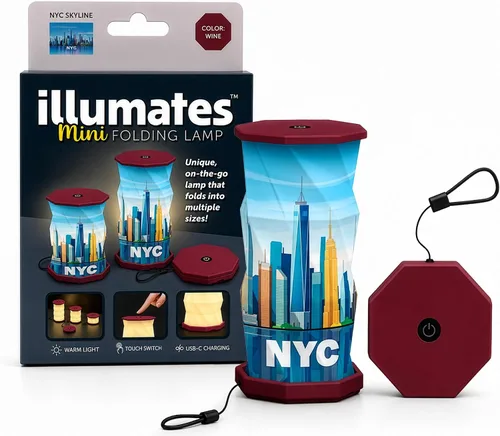 Miniatura 18 de Origami - Lámpara de escritorio LED plegable expandible – USB recargable y portátil – Luz de control táctil regulable con altura ajustable de hasta