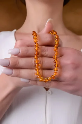 Miniatura 23 de Amber Necklace for Women - HandMade Baltic Jewelry for Adult - 18 inch - 100% Genuine