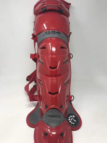 Miniatura 28 de All-Star Adult System 7 - Protector de piernas, recortado gris, corto de 15.5 pulgadas de longitud