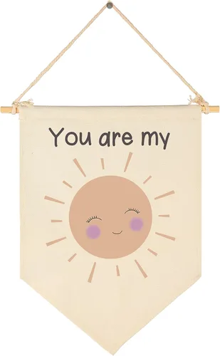 Miniatura 16 de Banderín Colgante de Lona "Stay Wild Ocean Child" - Bandera Decorativa para Pared, Regalo para Guardería, Bebé, Niños, Niño, Niña, Recién Nacido