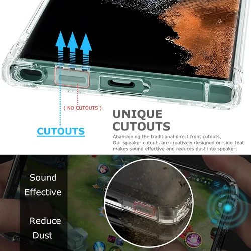 Miniatura 3 de Funda transparente floral para Galaxy S22 Ultra para mujeres/niñas, bonita funda de teléfono para Samsung Galaxy S22 Ultra 5G, diseño de flores