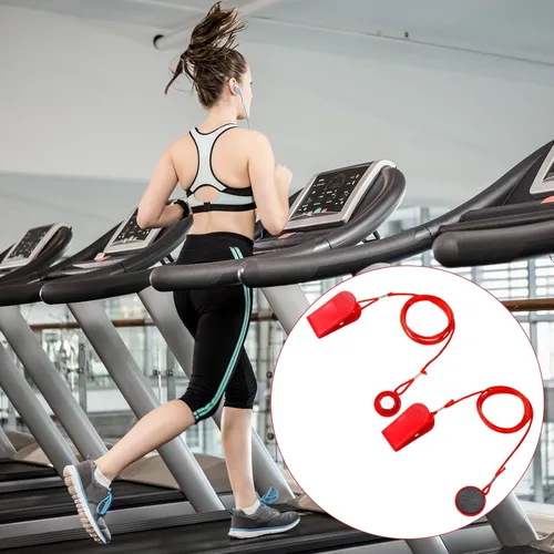 Miniatura 7 de 2pcs Universal Treadmill Magnet Safety Key, 2 Styles Treadmill Key Replacement Part Replacement Magnetic Safety Emergency Machine Stop Accessories