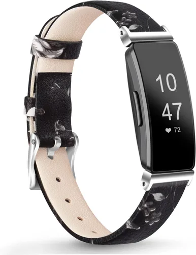 Miniatura 12 de Tobfit Correa de cuero para Inspire 2 bandas para mujer, correas de repuesto de cuero suave y delgado para Inspire HR/Inspire/Ace 2 Fitness Tracker