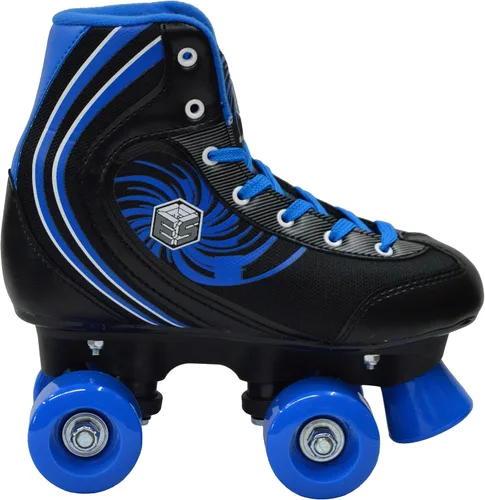 ¡Nuevo! Epic Rock Candy - Patines cuádruples con 2 cordones (negro y azul)