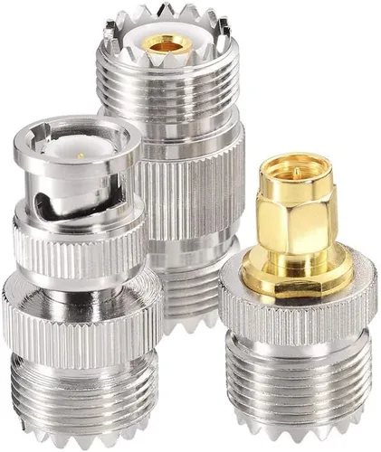 Miniatura 2 de SUPERBAT Cable PL259 RG58 coaxial de 20 pulgadas, puente UHF PL-259+3 piezas SMA/BNC/SO239 Kit adaptador para radio CB Jamón Medidor SWR
