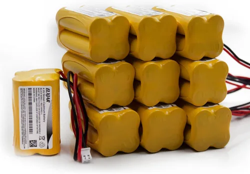 Paquete de 10 baterías de repuesto para Emergi-Lite BL93NC487 BL93NC484 BL93NC485 BL93NC485 Luz de salida Co BAA-48R Interstate NIC0186 Dantona