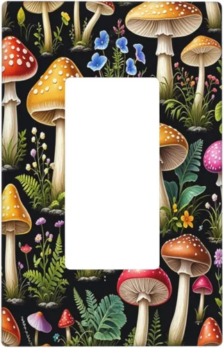 Miniatura 79 de Cubiertas decorativas para interruptor de luz de astronauta, placa de pared en blanco, placa frontal eléctrica para interruptor de baño, dormitorio