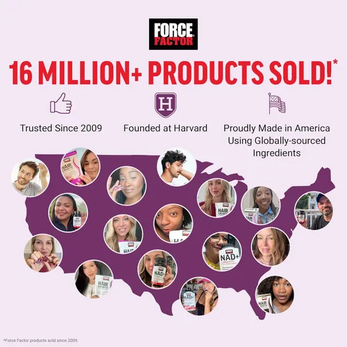 Miniatura 6 de Paquete de FORCE FACTOR NAD+ + Force Factor Hair Growth Accelerator Soft Chews, mezcla de bayas, 60 masticables suaves