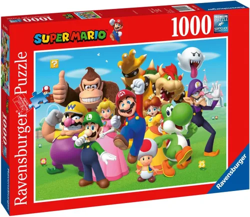 Miniatura 2 de Ravensburger Super Mario Brothers Bros - Rompecabezas de 1000 piezas para adultos y niños a partir de 12 años, 500, color verde