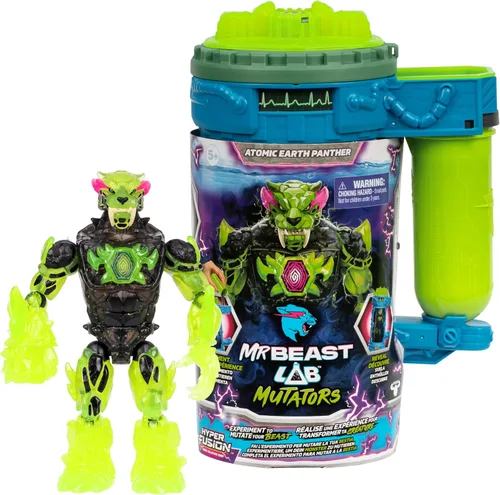 Miniatura 8 de MRBEAST LAB Mutadores Hyper Fusion, Experimenta y Crea la Pantera de Fuego, Añade Líquido de Mutación, Presiona el Escáner de Huellas Dactilares