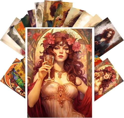 Miniatura 8 de PIXILUV Postales vintage (24 piezas de 4 x 6 pulgadas cada una) Hermosos retratos de hombres y mujeres victorianos, postales vintage, tarjetas