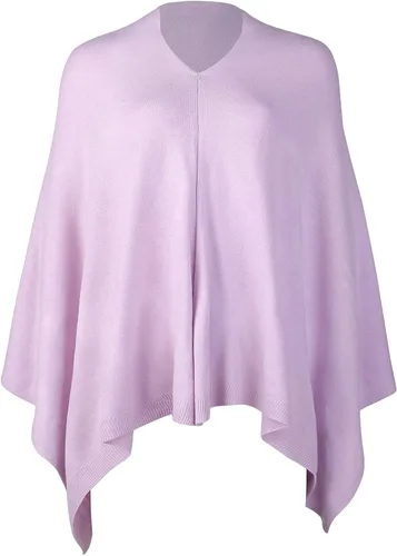 Miniatura 105 de Fomolom Ponchos para mujer, versátil, ligero, tejido sólido, chal envolvente, bufanda, accesorios para mujer