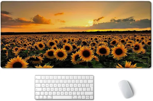 Miniatura 26 de SSOIU ArtSo - Alfombrilla de mouse extendida para juegos XXL, alfombrilla larga para teclado, decoración de escritorio, base de goma antideslizante