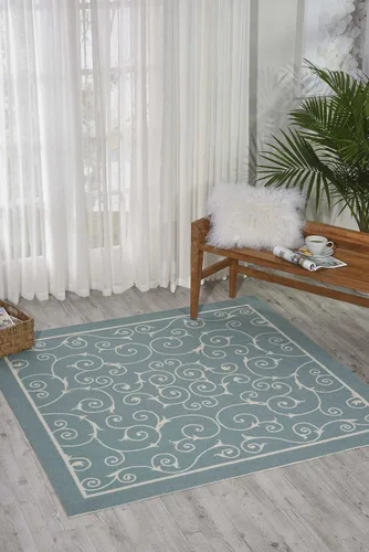 Miniatura 8 de Nourison Home Home & Garden - Alfombra de área de 2 pies 3 pulgadas x 3 pies 9 pulgadas, fácil de limpiar, no se desprende, para dormitorio, sala