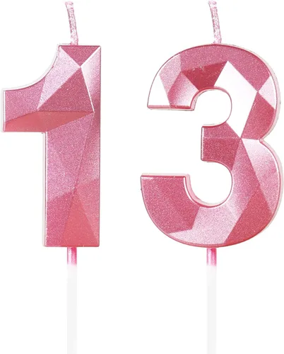 Miniatura 169 de Velas de cumpleaños número 15, velas número 15, velas de feliz cumpleaños de oro rosa para pastel, decoraciones de cobertura de pastel de diseño 3D