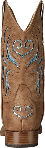Miniatura 3 de ROPER Botas unisex con purpurina Breeze Western para niños, Beige Bronceado