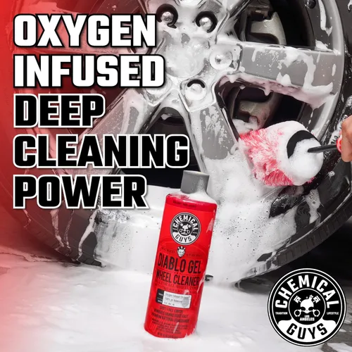 Miniatura 3 de Chemical Guys Diablo Gel - Limpiador concentrado de espuma para llantas y rines con infusión de oxígeno, seguro en todos los acabados, elimina