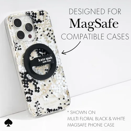 Miniatura 6 de Kate Spade New York Agarre magnético para móvil con asa - Desmontable y plegable - Negro
