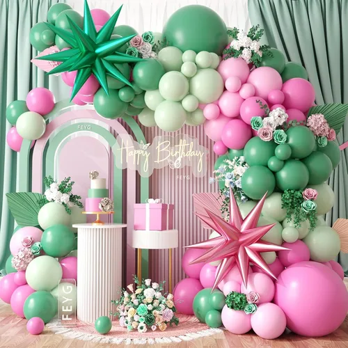 Miniatura 29 de Kit de Arco de Guirnalda de Globos de Género, Globos Rosa Polvoriento y Azul Arena Blanca, Globo Bohemio Rosa Nude para Tema Neutro Baby Shower