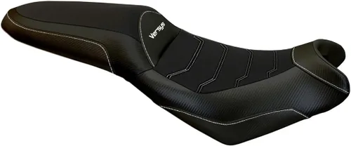 Miniatura 9 de Funda de asiento compatible con Kawasaki Versys 650 (07-21) Elba Total Black Comfort System