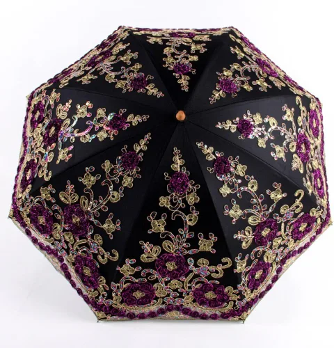 Miniatura 3 de Honeystore - Parasoles de encaje de flores para fiesta de boda, paraguas nupcial de encaje