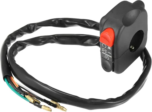 Motoforti Interruptor de encendido DC 12V 7/8 "0.866 in para manillar de motocicleta