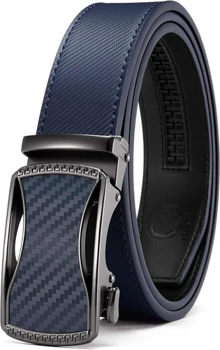 Miniatura 19 de CHAOREN Cinturón para hombre de cuero con trinquete - Ajuste personalizable, estilo sin esfuerzo (35 mm)