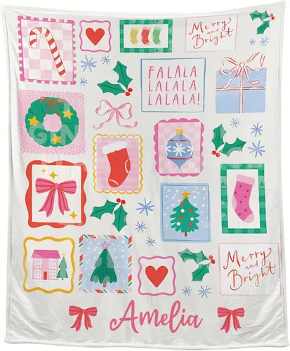 Miniatura 9 de Manta Personalizada de Fotos y Mensajes Collage Manta Throw - Perfecta para el Día de San Valentín para Ella, Él, Amigos - Foto Personalizada