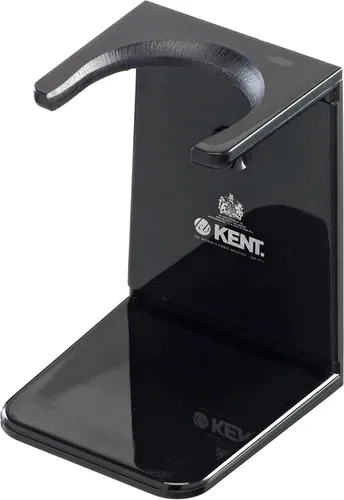 Miniatura 10 de KENT VSB1 - Soporte pequeño de plástico negro para cepillo de afeitar autoadhesivo, para colgar y secar, parte esencial de cualquier kit de afeitado