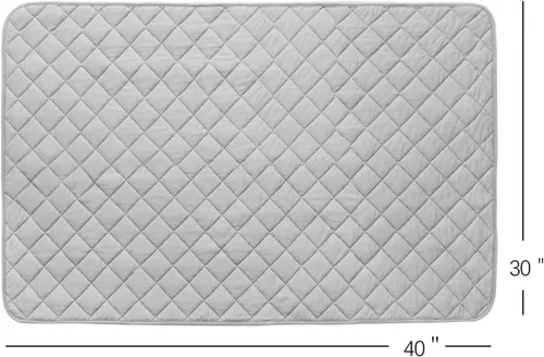 Miniatura 4 de Biloban Edredón para niños pequeños y manta para cuna, súper suave acolchado y ligero, edredón alternativo de plumón, 30 x 40 pulgadas, color gris