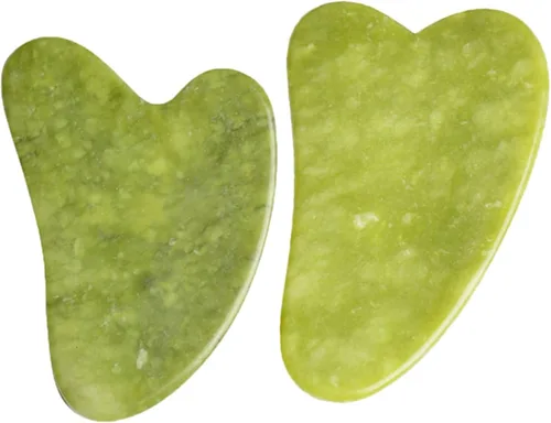 Rascador de piedra de jade natural, herramientas de masaje Gua Sha, para el cuerpo, meridiano, raspado facial, adelgazante, desintoxicación de la
