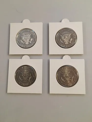Miniatura 2 de 2016 Various Mint Marks Kennedy Half Dollar 2016 S,S,P,D Kennedy Half Dollars Silver S, Clad S, P,D BU All 4 Uncirculated